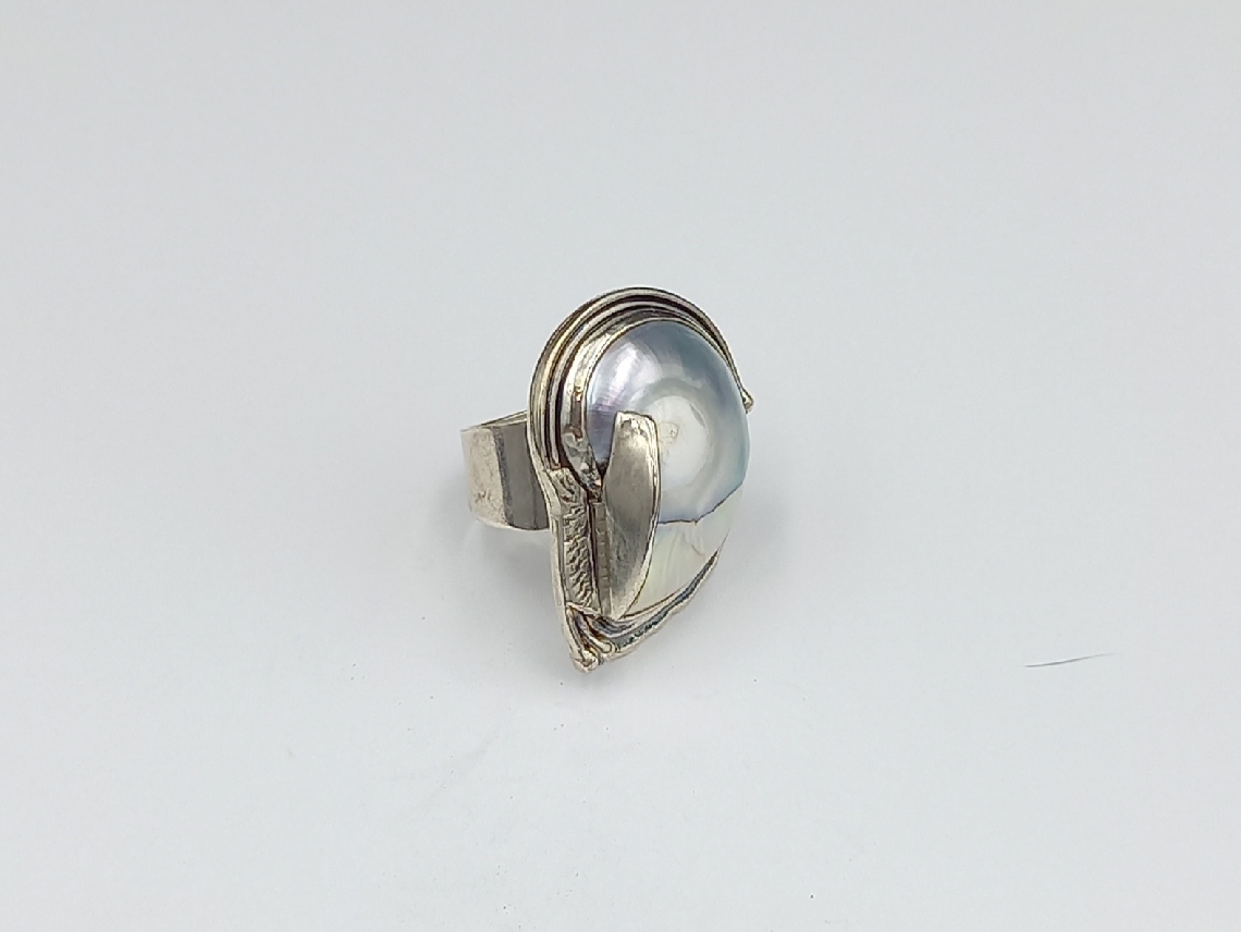 Silver Nautilus Ring
