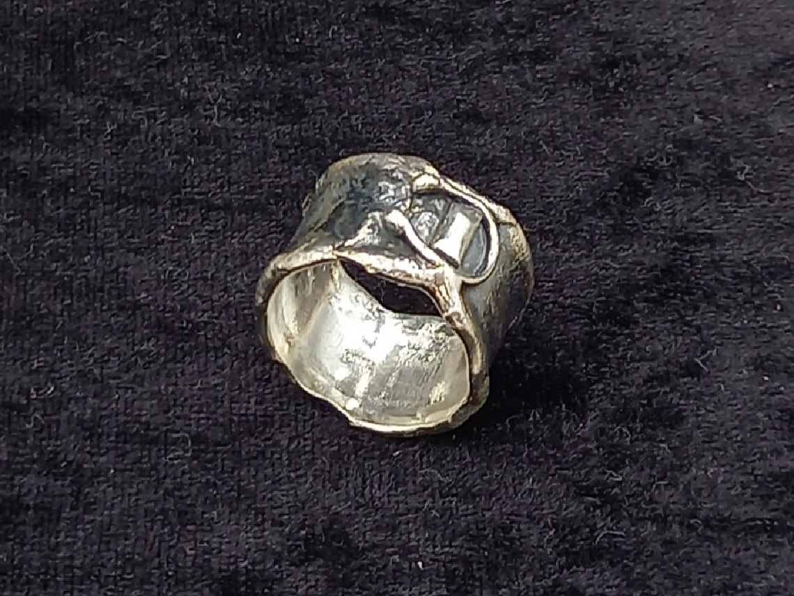 oxidized silver ring