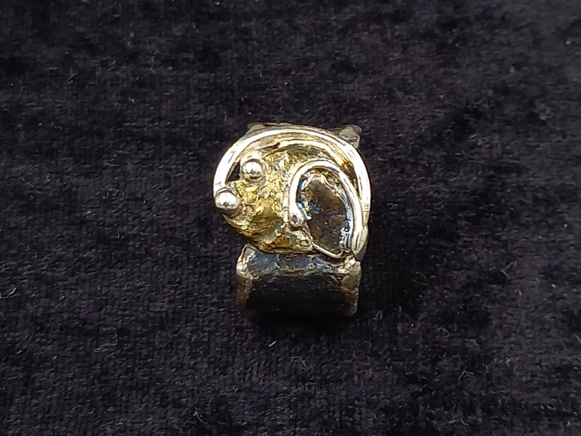 Silver Ring Oxidized with bronze