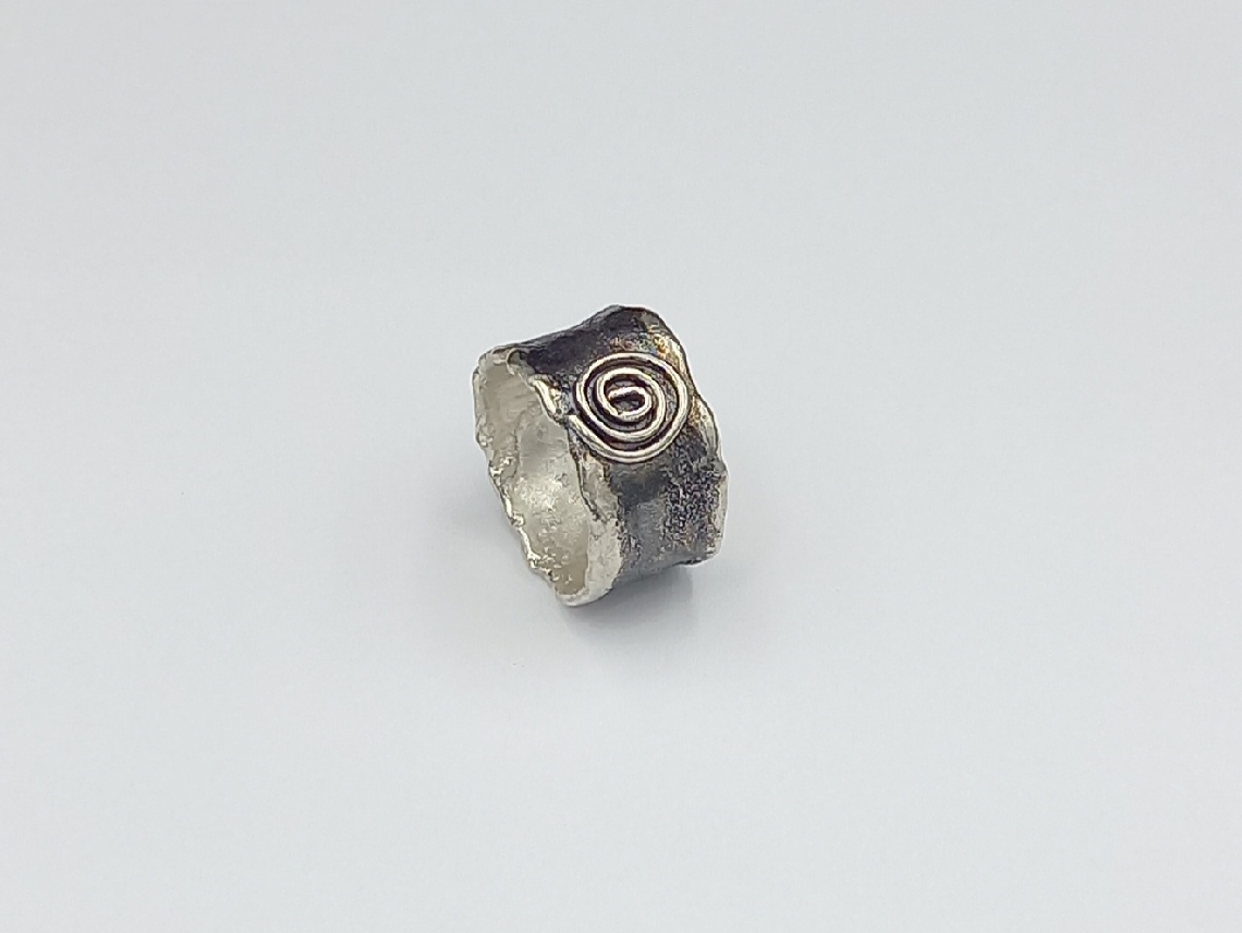 oxidized silver ring