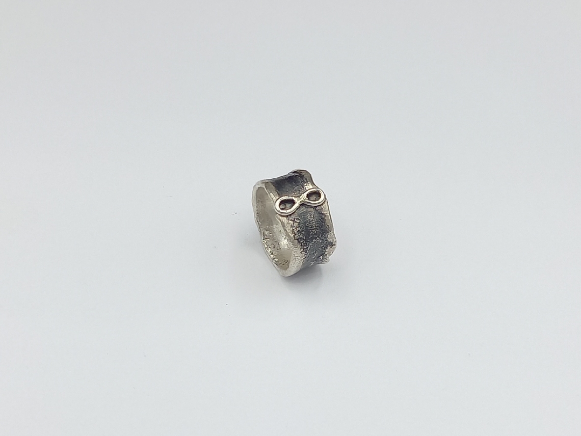 oxidized silver ring