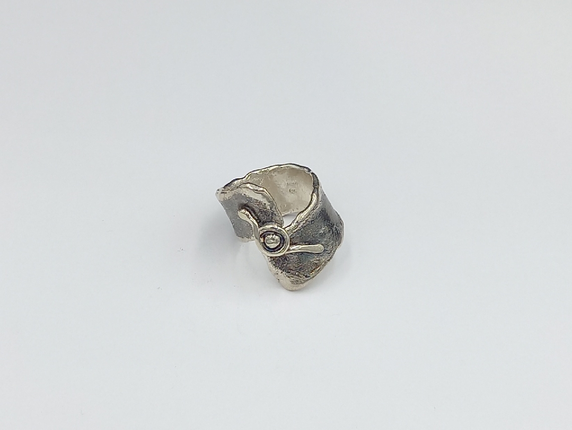 oxidized silver ring