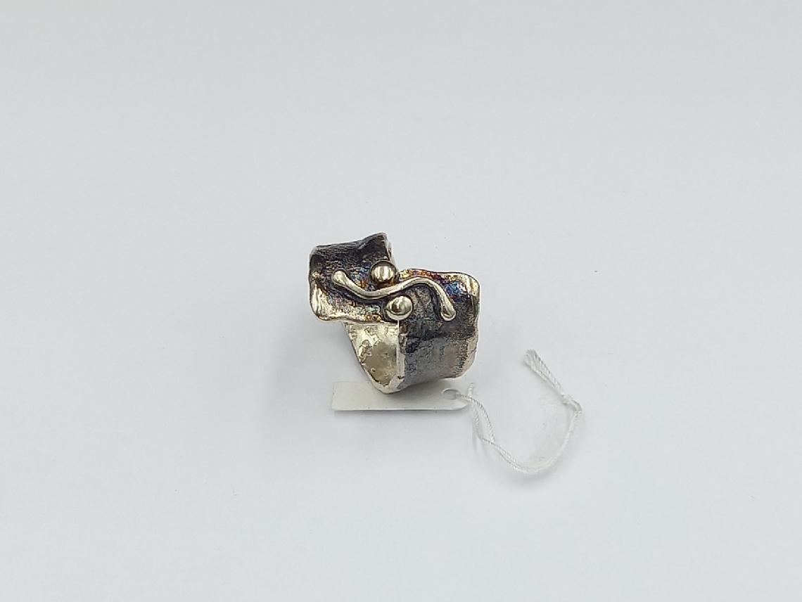 oxidized silver ring