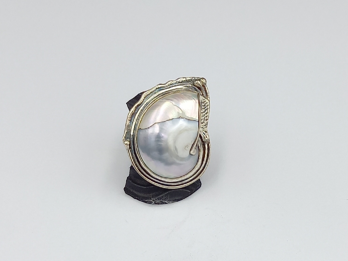 Silver Nautilus Ring