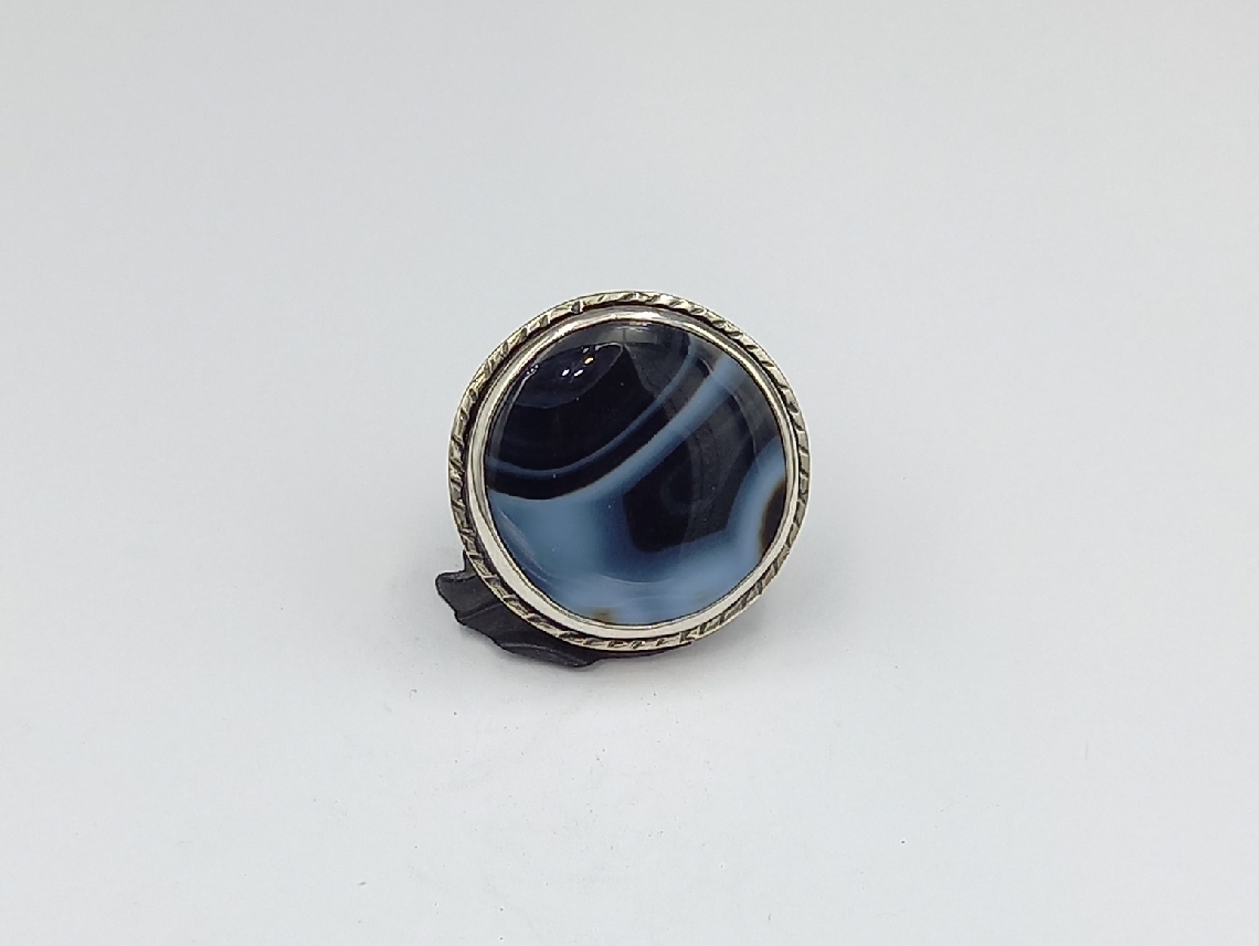 Silver Ring with Black Onyx stone